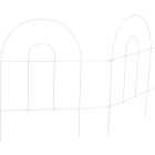 Best Garden 8 Ft. Powder-Coated White Wire Folding Fence Image 4